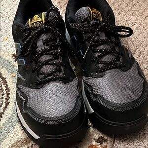 New Balance Men's Black and Gray Rain & Snow Boots with Blue Accents